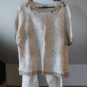 Cotton Linen set, Oatmeal colour